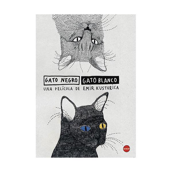 Foto Gato negro, gato blanco