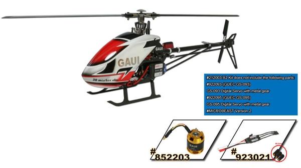 Foto GAUI- X 2 kit RC helicóptero 212003