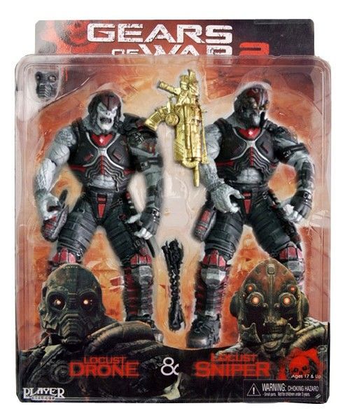 Foto Gears Of War 2 Pack De 2 Figuras Locust Drone & Locust Sniper 18 Cm