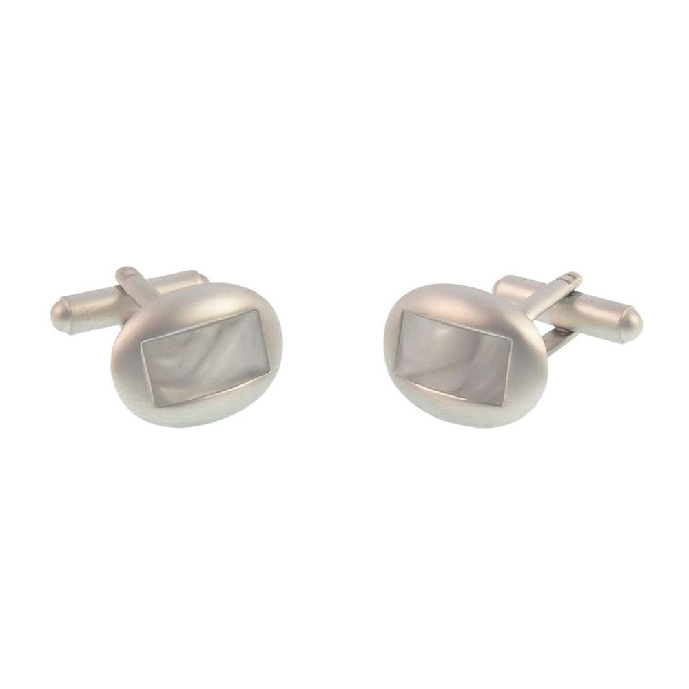 Foto Gemelos oval seda blanco (Color: BLANCO, Talla: U)