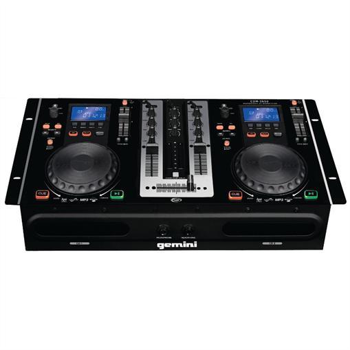 Foto Gemini CDM-3650 Consola DJ Mesa de mezclas Dual MP3 CD