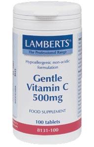 Foto Gentle Vitamina C -Ascorbato Cálcico-(500 mg) (no ácida) 100 Tab