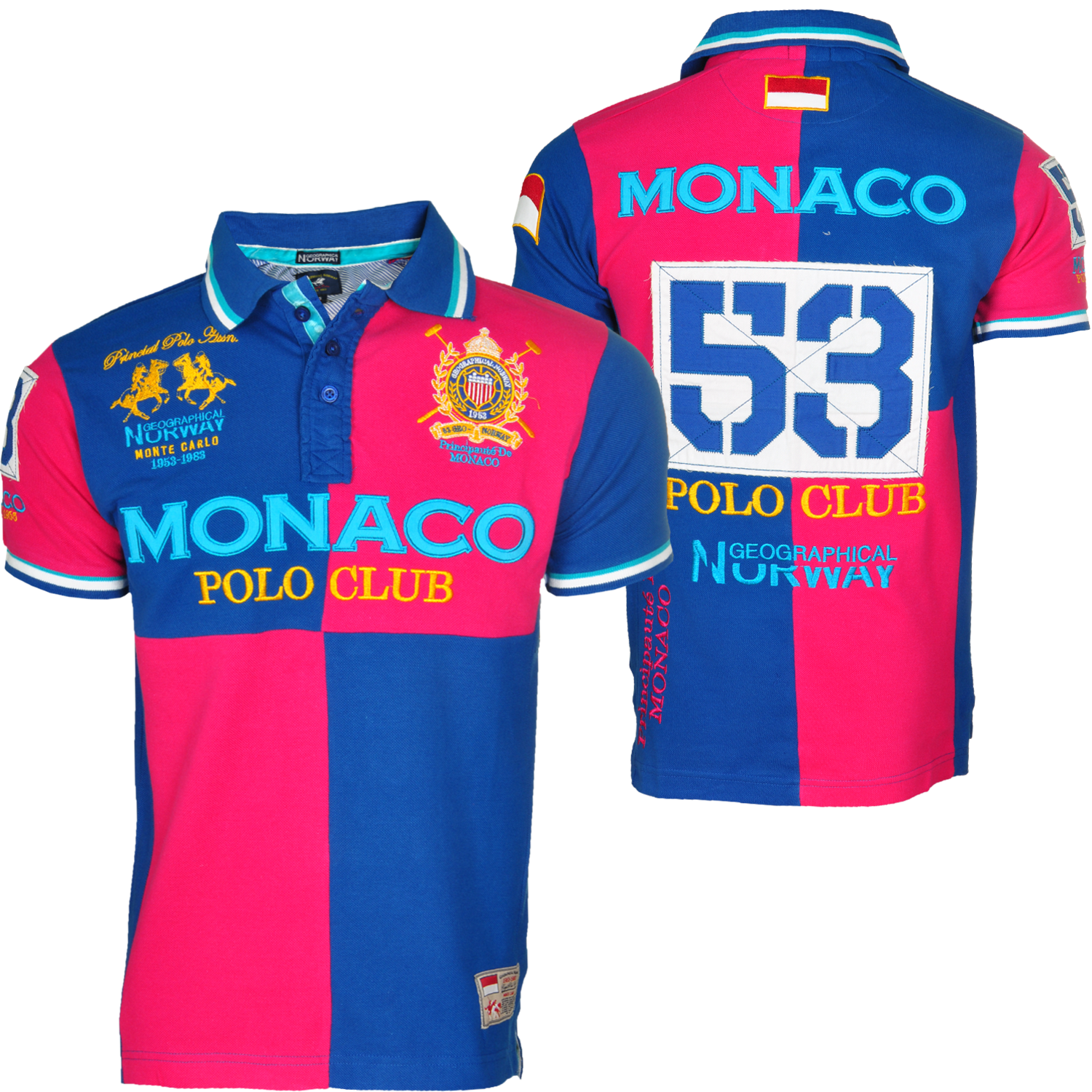 Foto Geographical Norway Monaco Polo Club Camiseta Polo Azul