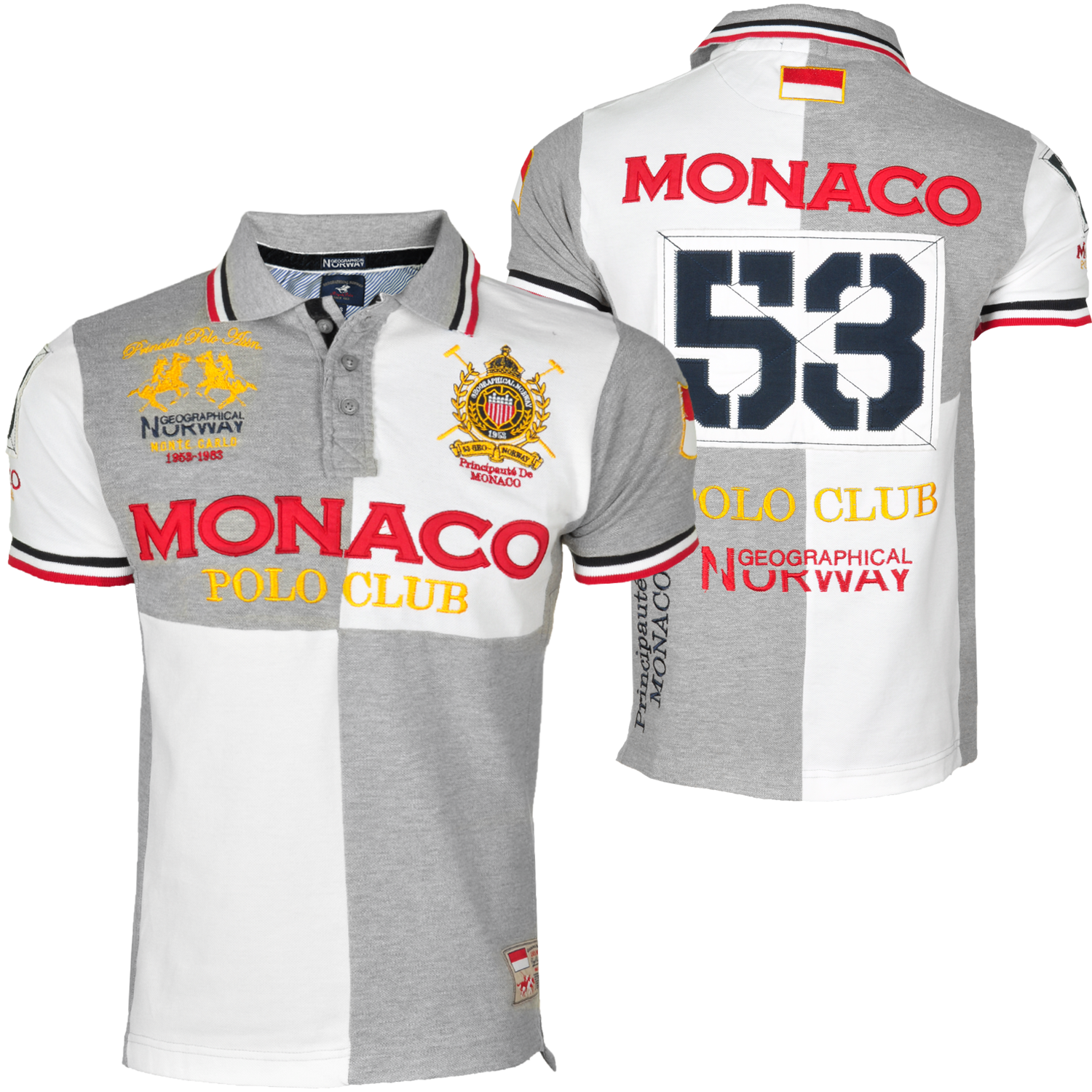 Foto Geographical Norway Monaco Polo Club Camiseta Polo Gris