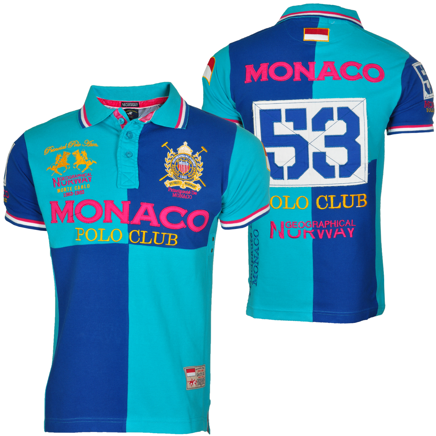 Foto Geographical Norway Monaco Polo Club Camiseta Polo Turquesa