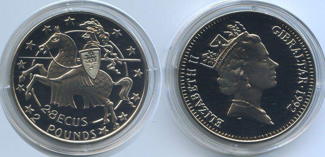 Foto Gibraltar 2 Pounds (2,8 Ecu) 1992