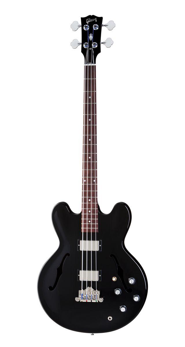 Foto Gibson Es-335 Basse /un-bound Ebony Guarniciones Chrome