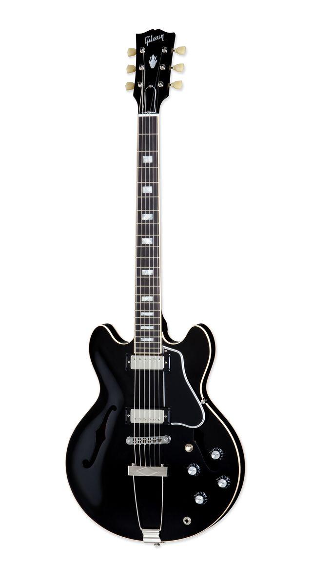 Foto Gibson Es-390 Plain Ebony Guarniciones Nickel