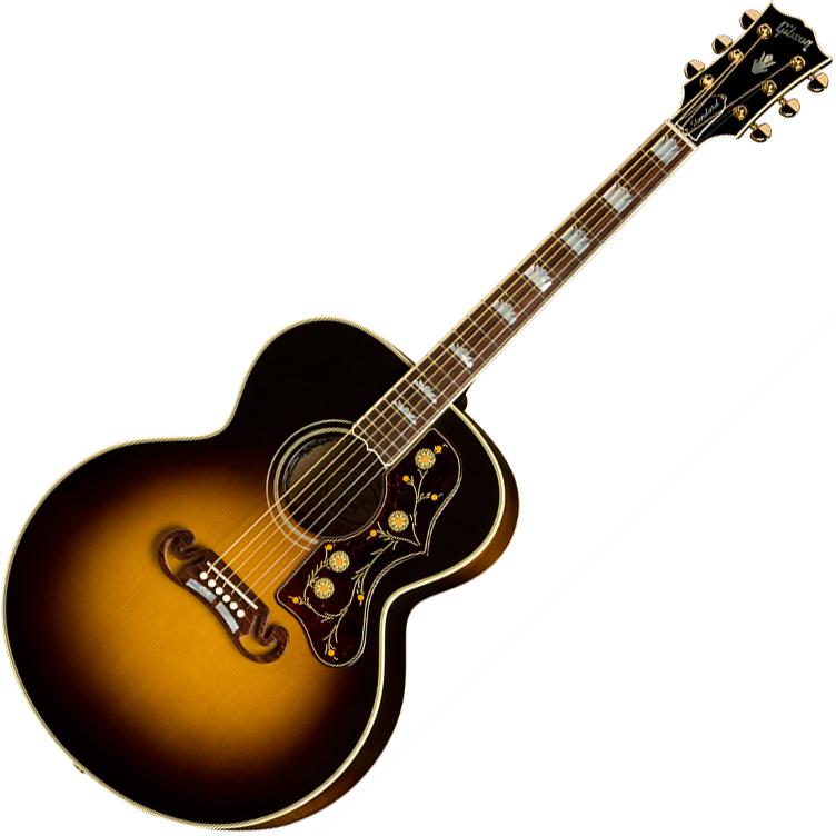 Foto Gibson J-200 Standard Vintage Sunburst Guitarra Acustica Electrica