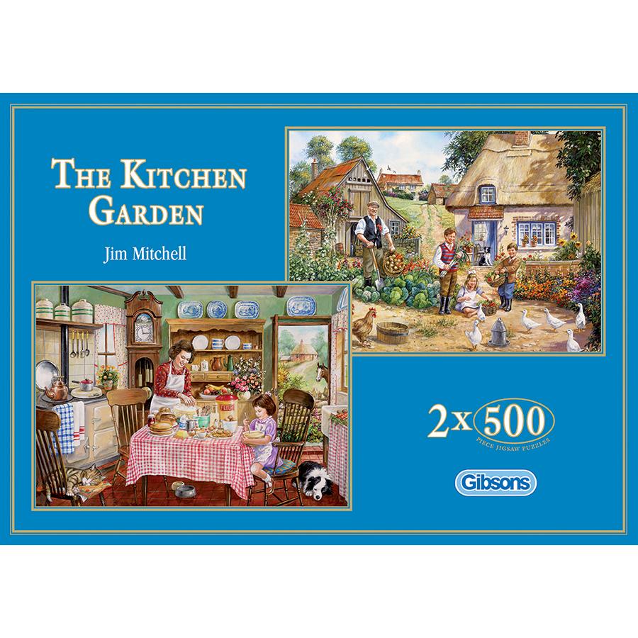Foto Gibsons Games The Kitchen Garden Puzzle 2 x 500 Pieces