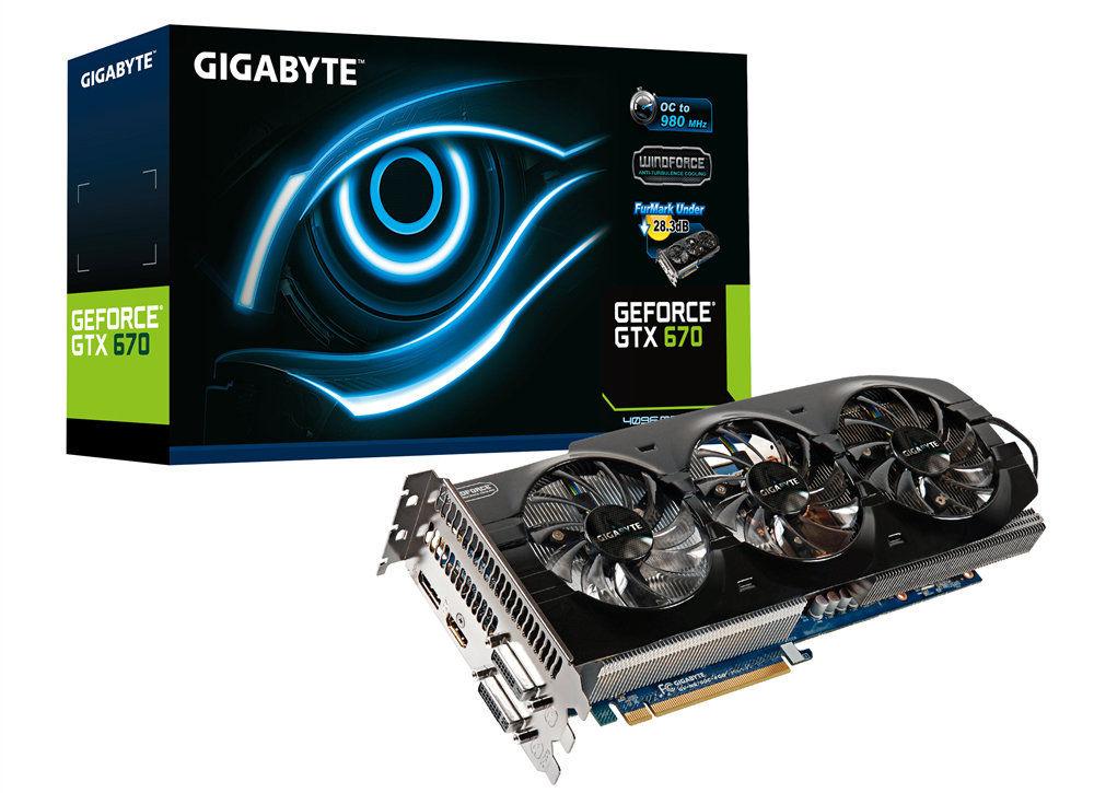 Foto Giga-Byte GF GTX670 4GB PCI-E 3.0