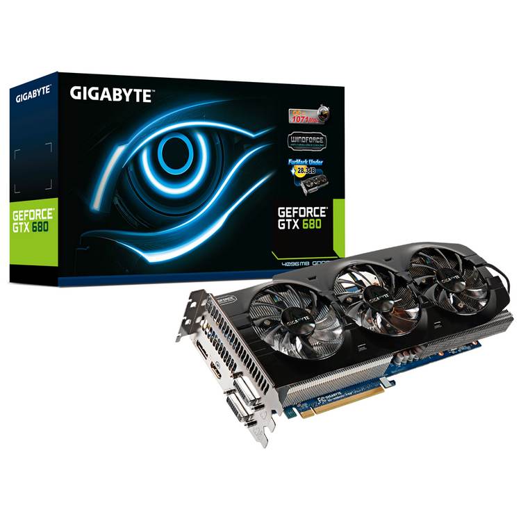 Foto Gigabyte GeForce GTX 680 OC 4GB GDDR5