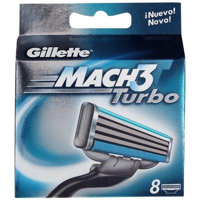 Foto gillette cargador mach-3 turbo pack 8 unidades