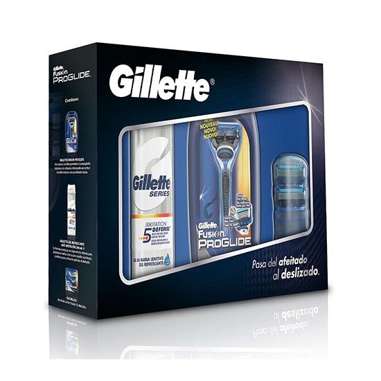 Foto Gillette FUSION PROGLIDE Máquina + 2 Recambios + Gel 200 ml