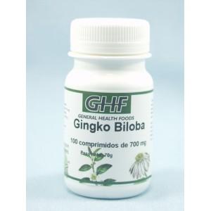 Foto Gingko Biloba GHF. 100 comprimidos de 700 mg.