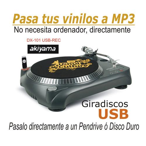 Foto Giradiscos akiyama dx-101-usb-rec