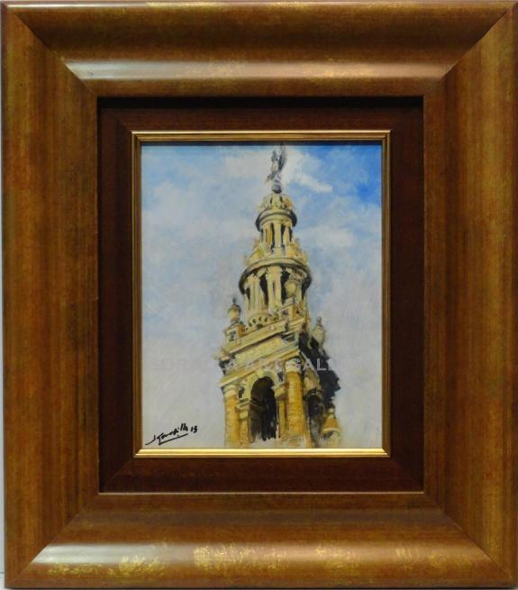 Foto Giralda | Pinturas de sevilla en óleo sobre tabla