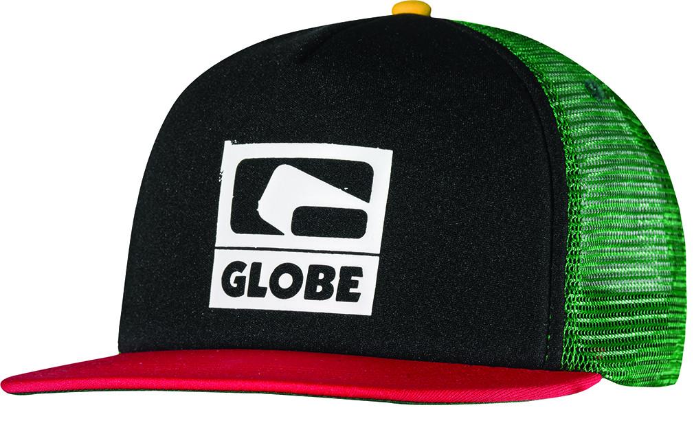 Foto Globe Boys Etched Logo Trucker Cap - Rasta