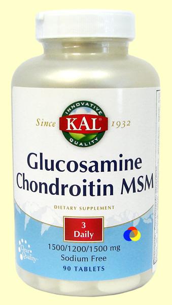 Foto Glucosamine Chondroitin MSM - Laboratorios Kal - 90 cápsulas [021245726616]