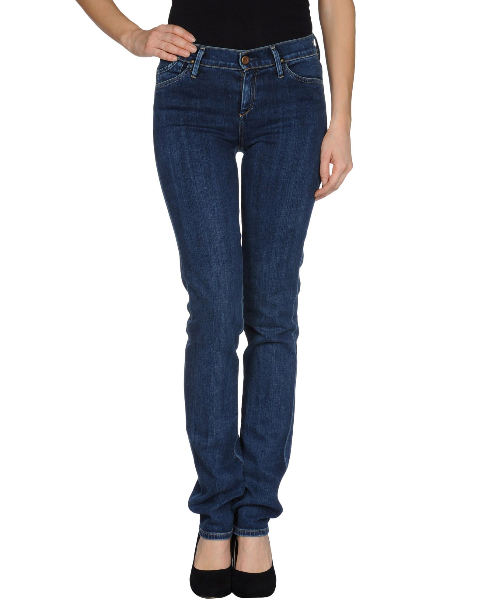 Foto Gold Sign Pantalones Vaqueros Mujer Azul marino