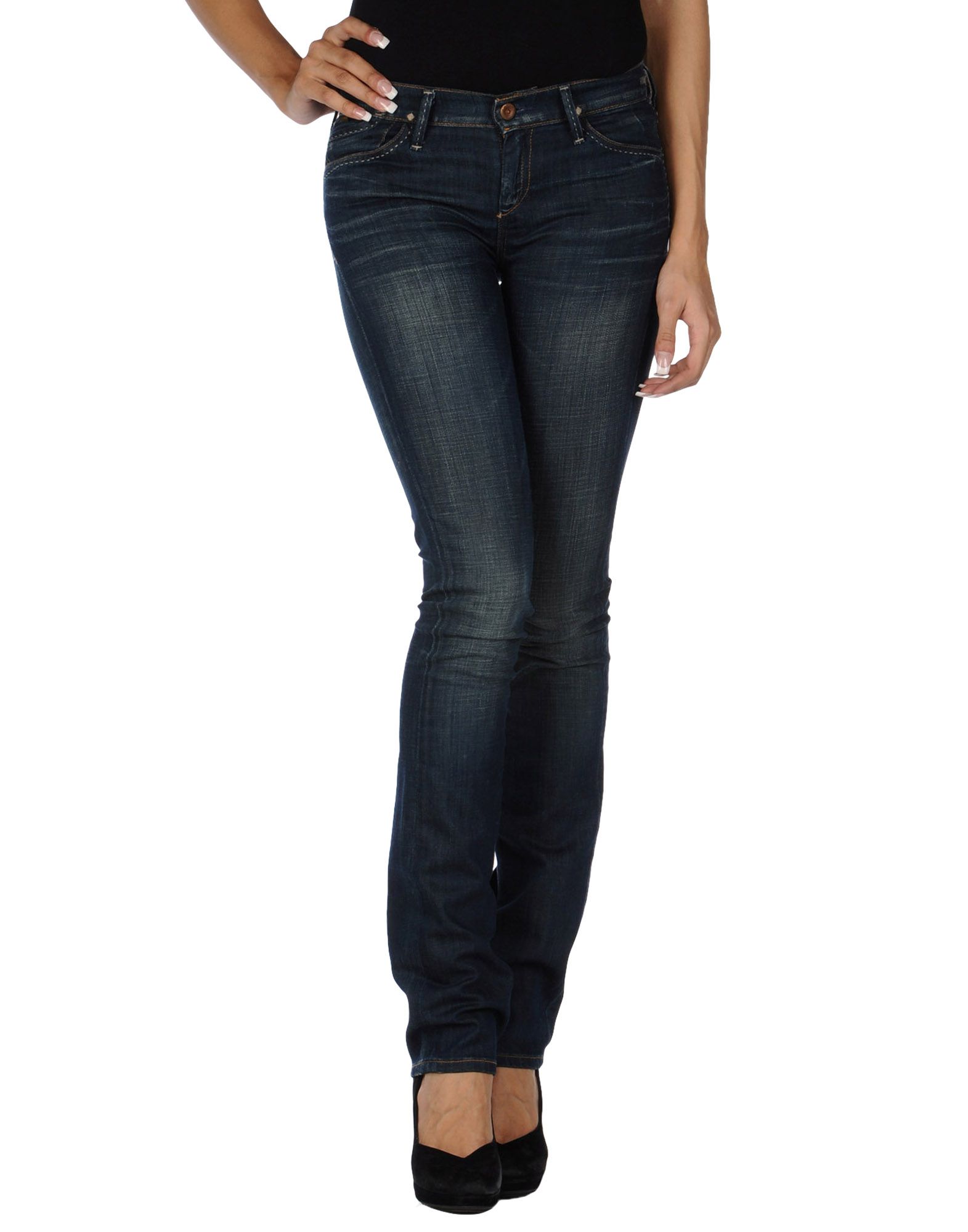 Foto Gold Sign Pantalones Vaqueros Mujer Azul marino