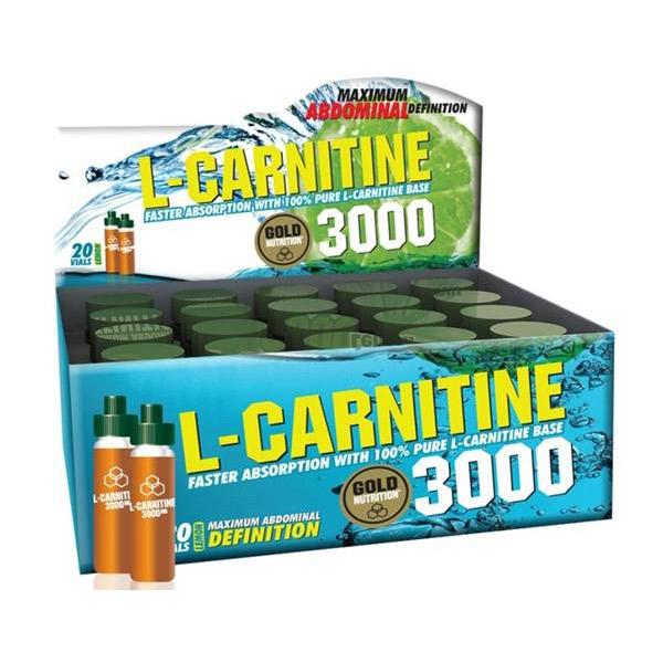 Foto GoldNutrition L-Carnitine 3000 mg. sabor limón (20 unidosis)