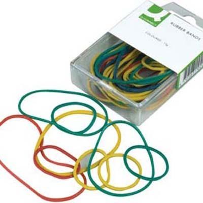 Foto Gomillas elasticas colores Q-Connect caja de 15 gr