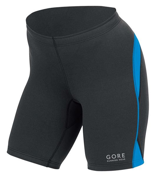 Foto Gore Running Essential Tights Short Black / Waterfall Blue Woman