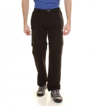 Foto Goritz. Pantalon desmontable Salor negro-Tejido repelente al agua, al