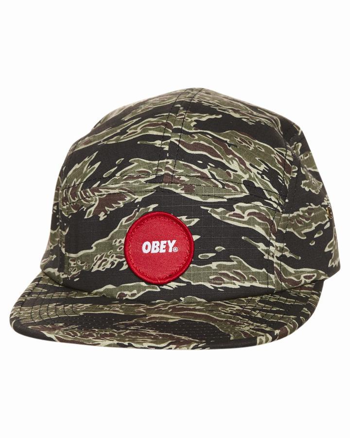 Foto Gorra Con Parche Circular Y 5 Paneles De Obey - Tiger Camo