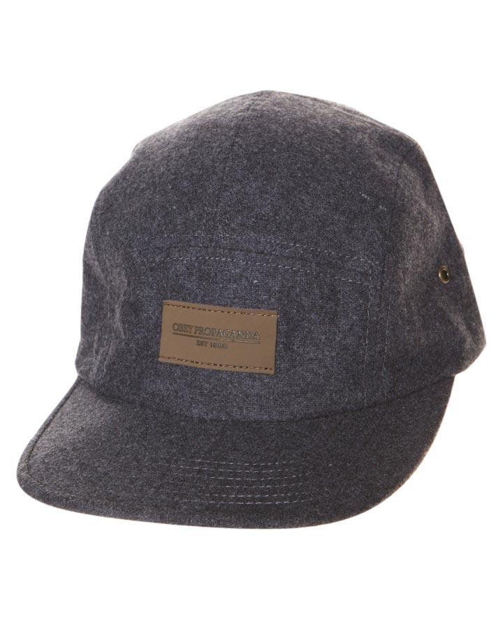 Foto Gorra De 5 Paneles Auxilary Camp De Obey - Carbón(lana)