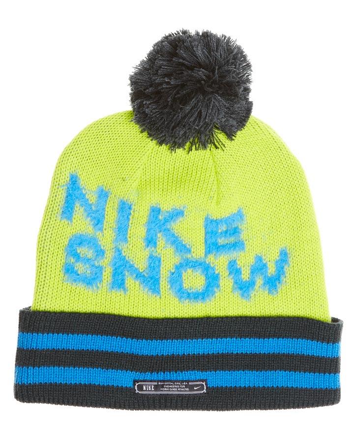 Foto Gorro Con Pompón De Nike - Verde Atómico/alga/azul Foto