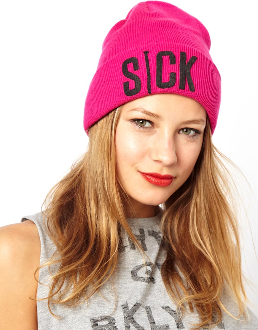 Foto Gorro en color flúor de Sick Girl Rosa neón