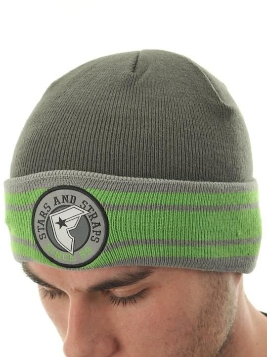 Foto Gorro Famous Stars and Straps Hoops Charcoal-Gris-Lime
