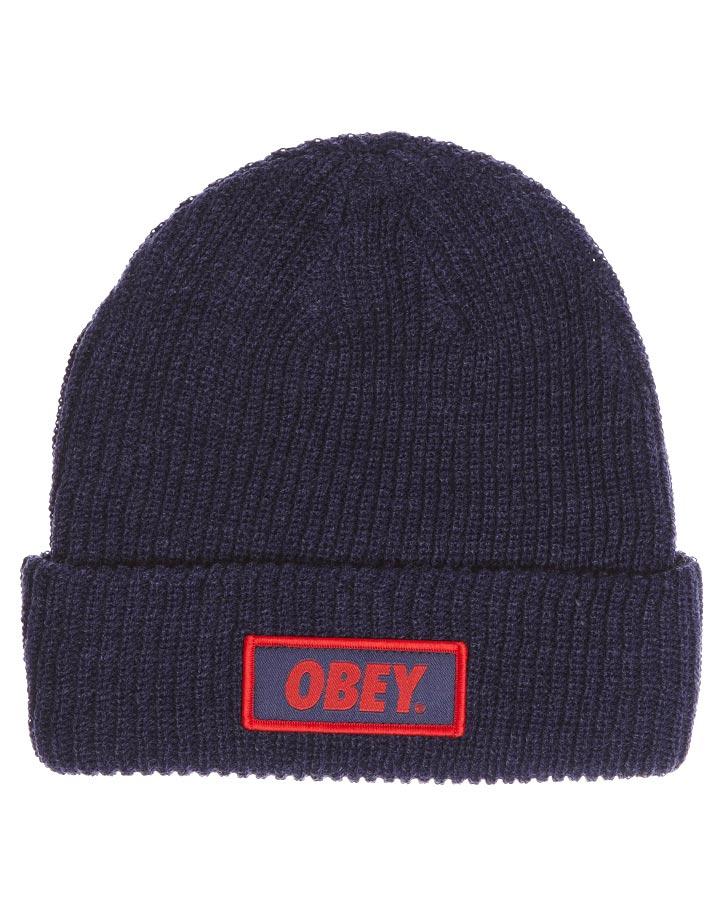 Foto Gorro Standard Issue De Obey - Azul Marino Oscuro