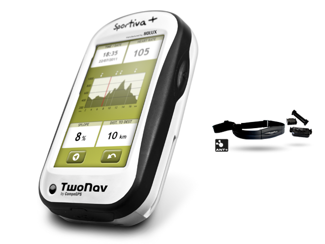 Foto GPS CompeGPS TwoNav Sportiva Plus + Cardio + Cadencia blanco/negro