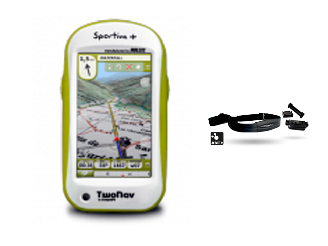Foto GPS CompeGPS TwoNav Sportiva Plus + Cardio + Cadencia blanco/verde