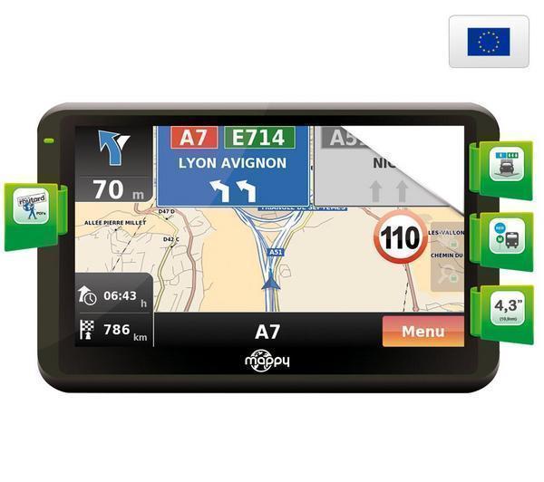 Foto GPS Iti E408 Europa + Funda gris metal para GPS con pantalla 4,3