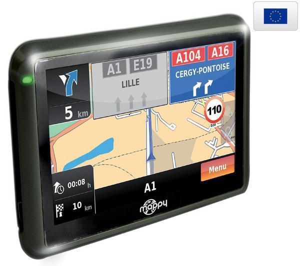 Foto GPS miniE301 Europa + Funda gris metal para GPS con pantalla 4,3