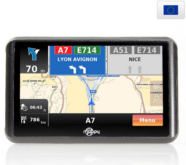 Foto GPS Ulti E501 Europa + Funda gris metal para GPS con pantalla 4,3