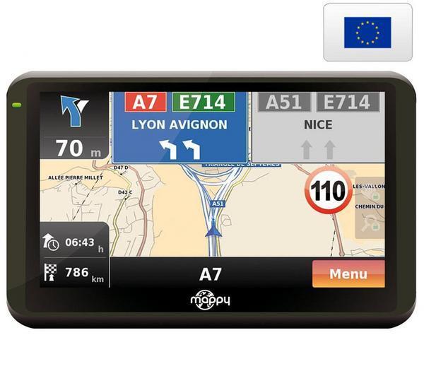 Foto GPS ulti E508 Europa + Funda gris metal para GPS con pantalla 4,3
