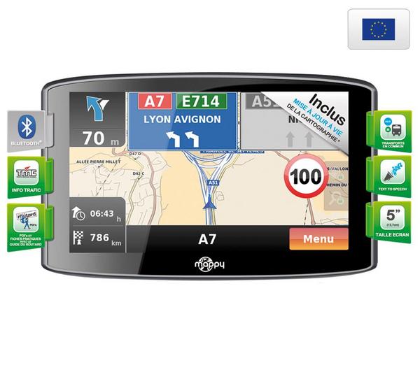 Foto GPS ulti S539 Europa + Funda gris metal para GPS con pantalla 4,3