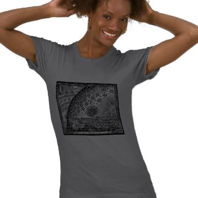 Foto Grabar en madera de Flammarion Camiseta