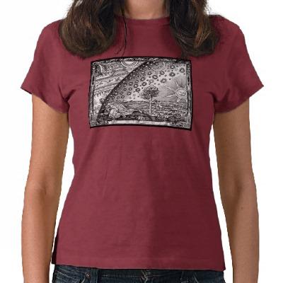 Foto Grabar en madera de Flammarion Camiseta