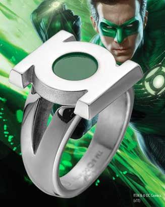 Foto Green Lantern Anillo De Acero Inoxidable Emblem Size 08