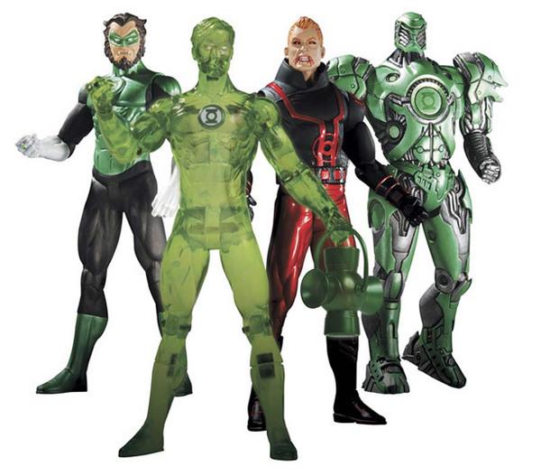 Foto Green Lantern Serie 4 Set De 4 Figuras 17 Cm