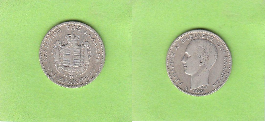 Foto Griechenland 1 Drachme 1883