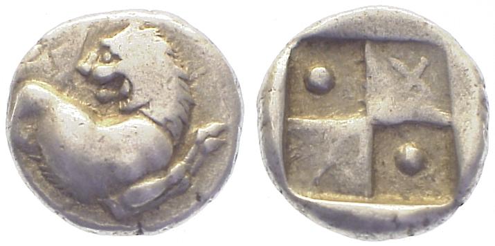 Foto Griechenland Thrakien-Chersonesos Ar-Hemidrachme, ca 386-338 v Chr