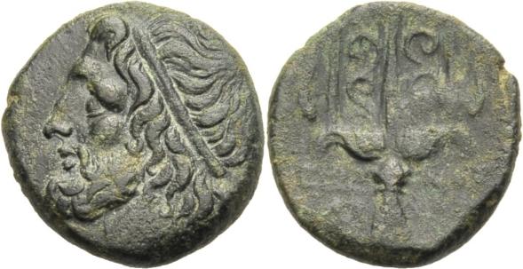 Foto Griechische MÜNzen Bronze 275-215 v Chr