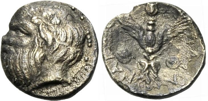 Foto Griechische MÜNzen Litra 460-450 v Chr